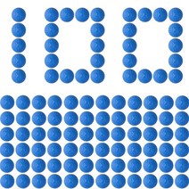 너프 라이벌 시리즈 라운드 볼 총알 리필 다트 팩 100 개 노란색 파란색 빨간색 녹색 주황색, 04 Blue