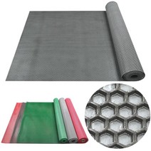 공장입구 바닥 논슬립 회색 벌집 롤매트 3M 옥상바닥 실외바닥매트, 그린