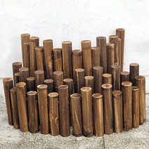 Her1088 텃밭 정원 통나무 울타리 원목 미니텃밭 정원꾸미기 화단 경계목 펜스 실내정원, 5.특특대(40cm)