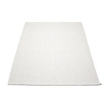 파펠리나 러그 Svea 화이트 메탈릭