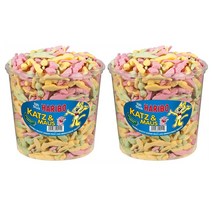 하리보 캣앤마우스 고양이와 생쥐 젤리/제리 구미 1kg(530개) 2팩 HARIBO Katz & Maus box, 2개