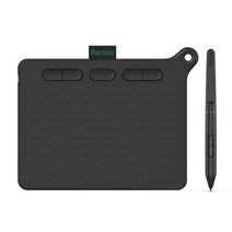 테블릿 드로잉 parblo ninos s 디지털 태블릿 64 인치 usb 서명 그래픽, 검은색