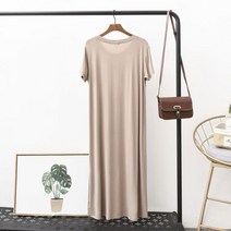 민소매잠옷 풍기인견원피스 여름 프릴 베이직 파자마