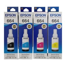엡손 정품잉크 T664670, 검정, 청록, 노랑, 진홍, 3세트