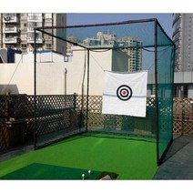 비전홈 골프 실내 시뮬레이터 텐트 연습기, 패키지53x3x3케이지+호스+타격패드+거친잔디