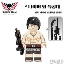 레고호환 스와트 특공대 캐릭터 moc특별판, 제품21) 람보 라스트 워