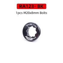 픽시크랭크 자전거 크랭크암 개조 크랭크 위험 M20x8mm 자전거 체인 휠 볼트 알루미늄 MTB 도로 하단 브래, 01 1pcs M20 Bolts Black