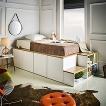 아리아퍼니쳐 Stanford 수납형 슈퍼싱글 침대프레임 계단식 침대SS(계단포함), 본품