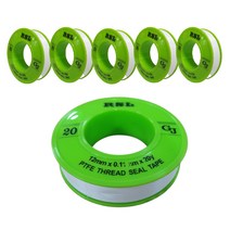 배관용테이프 테프론방수 12mm 18M RSL PTFE THREAD SEAL TAPE, 500개