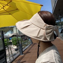 헤이거 여성 여름 챙넓은 모자 롤러블 썬캡 햇빛가리개