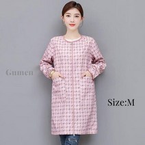 빅사이즈방수앞치마 용접 여름 린넨 앞치마 M-3XL 미용실 전문 가운 긴 소매 작업복 애완동물 미용 이발 이발소 도우미 앞치마125712, Pink Size M