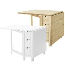 [이케아] NORDEN 확장형테이블/식탁/책상, 색상:화이트_403.657.95