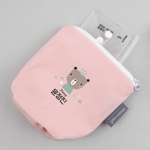 디자인아지트 주문제작 네임 약파우치 리틀포레스트, 핑크, 여우