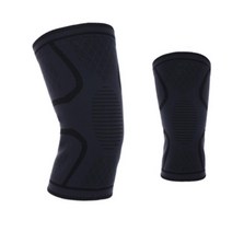 무릎수술 통증 실리콘 패드 관절보호대 기능성 러닝 훈련소 압박밴드 런닝 골프, 화이트, L