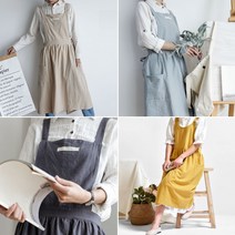 매일입고싶은원피스앞치마 꽃꽃이 전인화 정유미 입는 광목 애견미용사 장금이 조끼형 앞치마, A타입/그레이, 1개