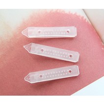 N97 반투명 플라스틱 애견핀대 5개 강아지 핀재료 부자재, ④3.5cm(5개)