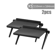 선반장 앵글 메탈 철제 원목 스피드랙 베란다 주방 틈새 다용도 2pcs 랙 tv 모니터 주최자 화면 상단 스토리지 홀더 실용적인 홈 스토리지 컴퓨터 사무실 다기능 주최자, xs-2pcs