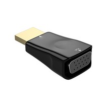 멀티 셋톱박스 컴퓨터 HD 1080P HDMI 호환 VGA 어댑터 VGA 출력 PC 컨버터 커넥터 노트북 셋톱 박스 게임, 01 Black