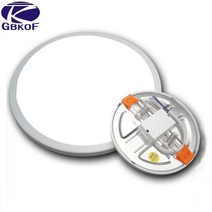 나사 볼트 천장 조명 LED 패널 조명 초박형 표면 통 6W 8W 15W 20W 220V 사각형 원형 패널 조명 화이트 따뜻한 실내 침실 LED 조명, 따뜻한 화이트, 20W 라운드