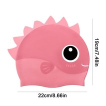 스쿠버다이빙후드 캐릭터 다이빙모자 어린이용 귀여운 물고기 모양 수영 모자 탄성 실리콘 풀 목욕 다이빙, 02 6 to 14 years