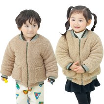 덤블자켓 유아동용 뽀글이 방한 점퍼 국내제작