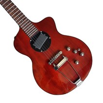 1-LB Rik Turner 모델 건지 Lindsey Bukingham Burgundy Brown Semi Hollow 일렉트릭 기타 블랙 바디 바인, 01 guitar