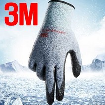 INVEN* 3M 윈터 겨울 기모 장갑(L M S) @10개@ 방한 슈퍼그립 코팅 작업 배달 공사 케미칼인벤 (안전2중포장), 3M윈터기모 L, 10개