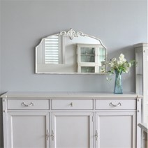 꼬떼따블 꼬떼따블 프렌치 엔틱 화이트 벽거울 EM42505 (8081999)