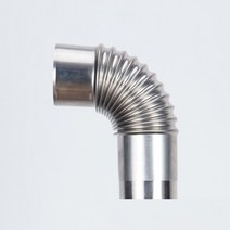 가스난로 캠핑 가스히터 야외 목재 스토브 액세서리 스테인레스 스틸 길이 굴뚝 벤드 파이프 텐트 배기, [01] Chimney Elbow