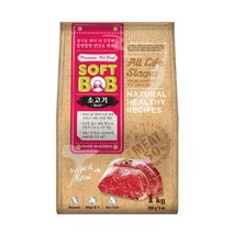 ow 소프트밥 말랑한사료 강아지밥 소고기 1kg 멍멍이, 블루살롱5 본상품선택