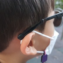 MARKET.MR_ 안경 흘러내림방지 실리콘 다리팁 귀고무 블랙 2P 안경다리 안경귀고무 안경귀걸이 안경다리팁 귀고무, 상세페이지 참조
