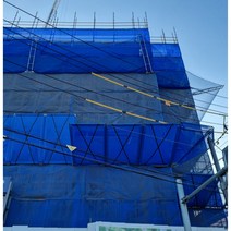 방염 PVC수직망 메쉬망 비계망 멀티망 PVC수직보호망 (1.8M x 20M), 오렌지