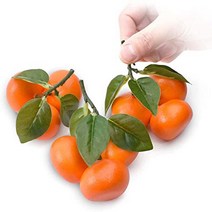 Hagao Fake Mini Tangerine Orange Artificial Fruit Simulation Fake Lifelike for Home Party Kitchen Fe, 1