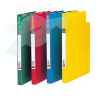 J.ROM 색지 스프링화일 A4 상철 종이파일홀더, 청색(405012)