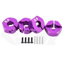 알루미늄 휠 육각 드라이브 허브 핀 나사 포함 RC 자동차 크롤러 HSP HPI Tamiya Traxxas 슬래시 5mm 6mm 7mm 8mm 9mm 10mm 11, Purple 5mm