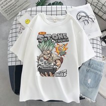옴니뷰 Anime T-shirt men Graphic Cartoon Titan Attack Shingeki No Kyojin 티셔츠 하라주쿠 오버사이즈, 03 S9199-White_01 XS