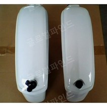 오토바이 사이드 박스 커브 백 바이크 가방, 빛이없는 흰색 측면 상자