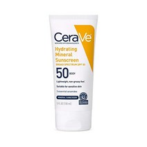 세라베 100% 미네랄 선스크린 SPF 50 | 민감한 피부를 위한 산화아연 및 이산화티타늄 함유 바디 선스크린 | 히알루론산과 세라마이드 함유 | 5온스
