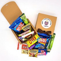 [곰디구디] 나나박스 단체 행사 학교 교회 간식 선물세트 구디백 간식 과자 상자 답례품, 중형