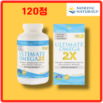 노르딕내츄럴스 얼티미트 오메가 2X 2150mg 레몬 소프트젤, 120개입, 1개