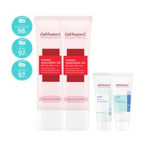 [셀퓨전씨] 토닝 썬스크린 45ml+45ml (+폼20ml+수분크림20ml 증정), 상세 설명 참조, 상세 설명 참조