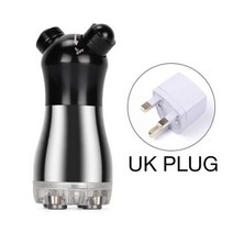 Foreverlily 미세전류 LED RF 고주파 얼굴 바디 마사지기 피부 안마 몸 얼굴 안마기 피부 리프팅 타이트닝, 03 Black-UK PLUG, Black-UK PLUG
