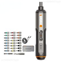 고급 소형 핸드 미니 전동 스크류 드라이버 충전식 휴대용 다기능 일자형 USB 드릴 홈, wx240