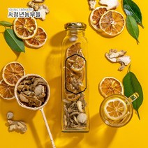 청년농부들 담금주키트 정성담아 (생강+레몬) 유리병 (300ml), 단품
