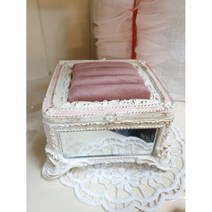 허니상점 빈티지 쉐비 핑크 보석함