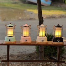 보헤미안 파로스 감성 LED 캠핑 랜턴 등 충전식 배터리포함, 연분홍