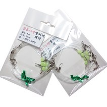 무지개 수제 생미끼 채비 광어 다운샷 광어낚시 외수질채비 광어바늘 바늘 광어채비
