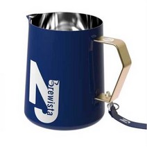 바리스타 스팀피쳐 라떼아트 밀크저그 우유거품기, 화이트 스팟 400ml