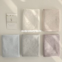 대폭 30수 워싱선염 린넨원단 5종 프랑스자수 천 퀼트원단, 30수워싱선염린넨4115-블루1/2마