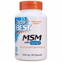 닥터스베스트 MSM 식이유황 Methylsulfonylmethane 1000mg 180정